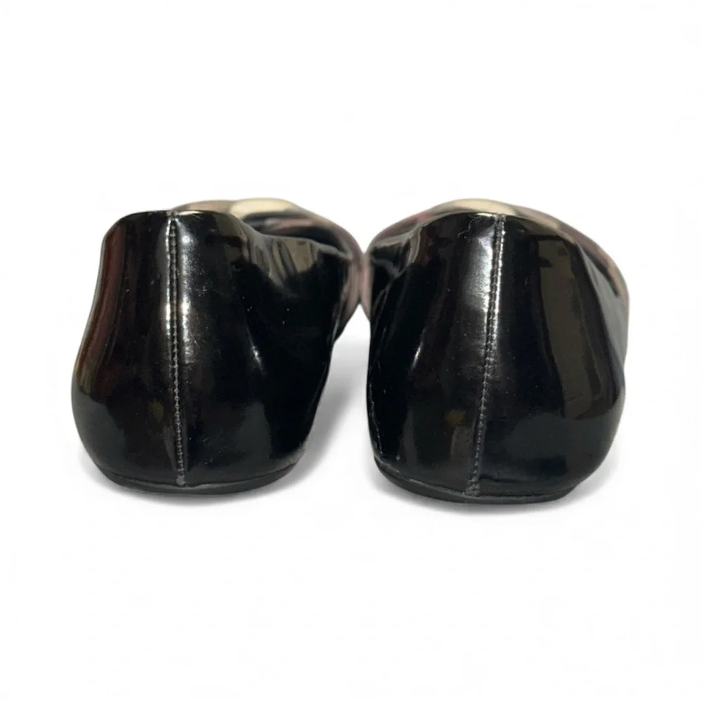 Burberry Black Plaid Knot-Front Ballet Flats - Picture 7 of 15